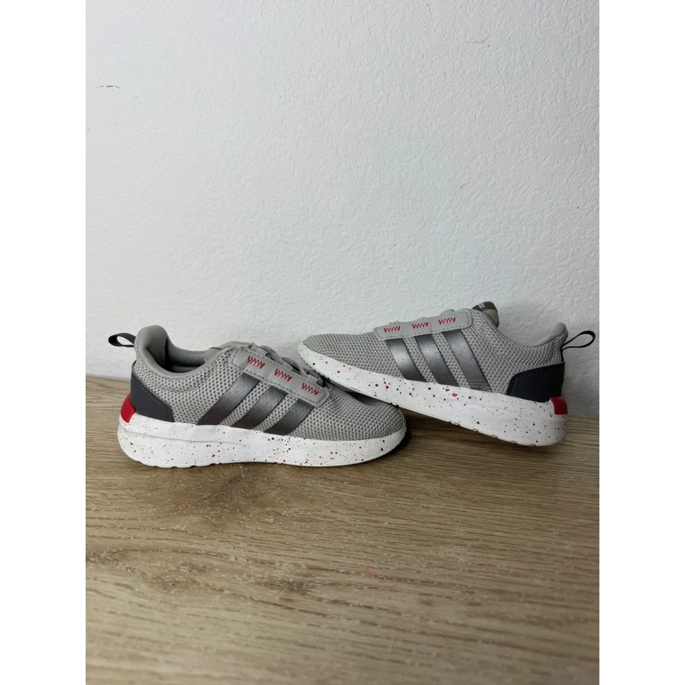 Adidas Racer TR21 Toddler Shoes Grey Black Red HP6167 Size 9K
